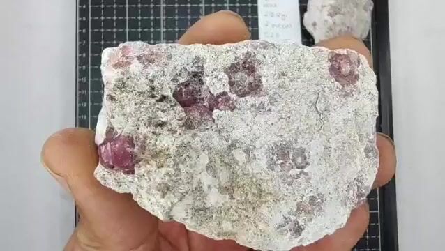 Video de 208 gr Granate Rosa de Coahuila (2 pz) - Minerales de Colección