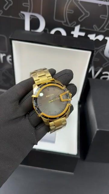 Video de Diesel 46mm - AÇO DOURADO/MOSTRADOR PRETO