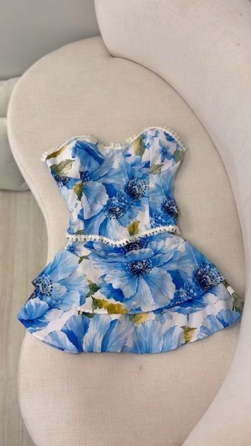 Vídeo de Conjunto Ravena Azul Floral