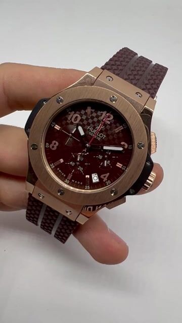 Video de Hublot Steel 44mm - AÇO ROSE/MOSTRADOR MARROM - SILICONE