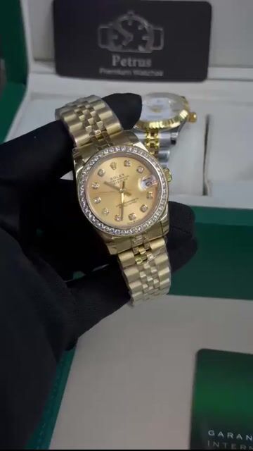 Video de Datejust 32mm - AÇO COM DOURADO/MOSTRADOR DOURADO