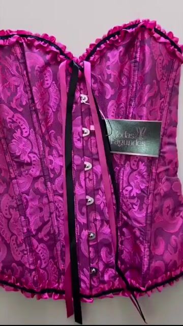Video de Corset Corselet Corpete Corset Espartilho Modela Cintura