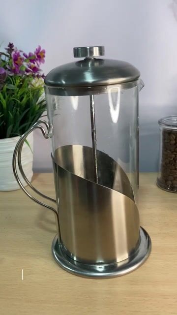 Video de Cafetera Embolo Manual Prensa Francesa 1 Litro Vidrio Acero