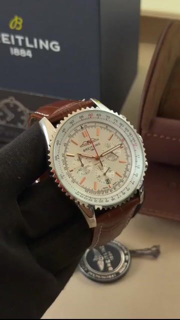 Video de Breitling Navitimer 47mm - AÇO/MOSTRADOR BRANCO - COURO