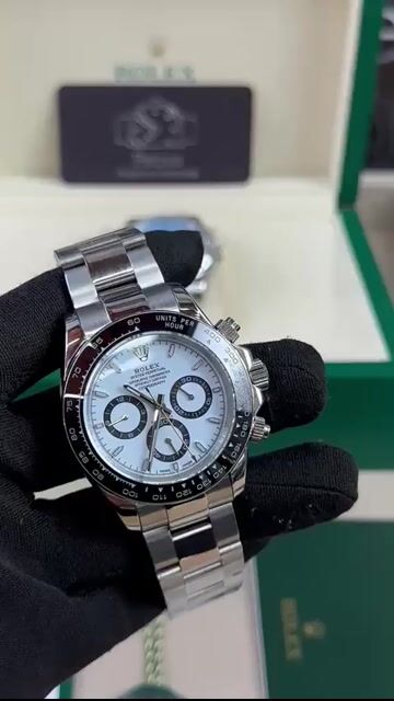 Video de Daytona BASE ETA/Clone 40mm - AÇO/MOSTRADOR BRANCO