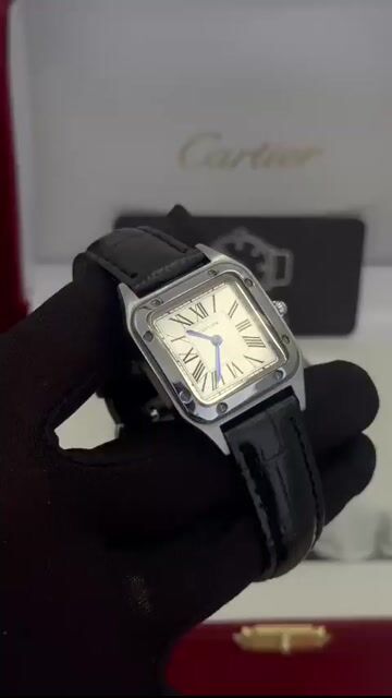 Video de Cartier Panthère 25mm - AÇO/MOSTRADOR BRANCO - COURO