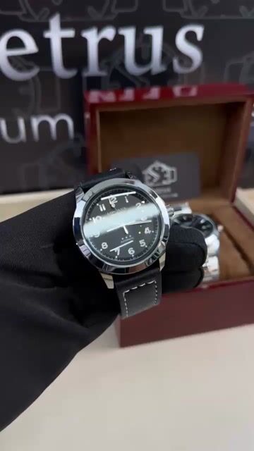 Video de Longlux Automatic 43mm - AÇO/MOSTRADOR PRETO - COURO