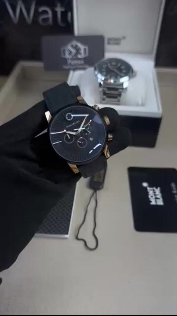 Video de Montblanc 43mm - AÇO ROSÉ/MOSTRADOR PRETO - COURO