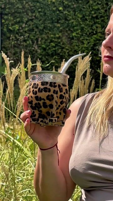 Video de Mate Imperial Animal Print Personalizado Interior de Acero Inoxidable