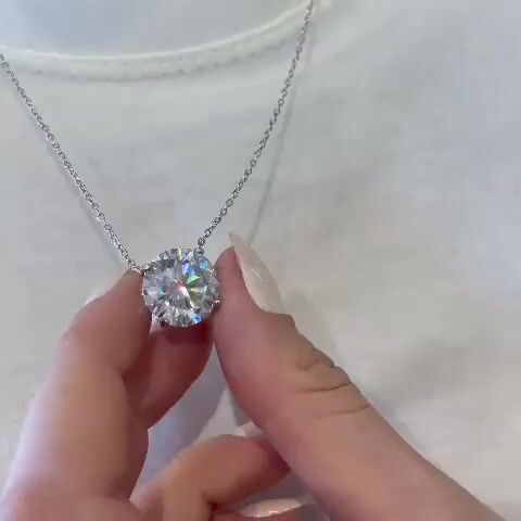 Video de COLAR PONTO DE LUZ 14MM MOISSANITE