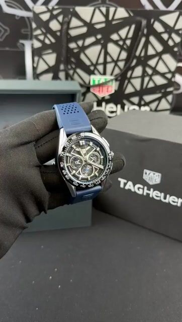 Video de TAG Heuer Carrera 44mm - AÇO/MOSTRADOR SKELETON - SILICONE