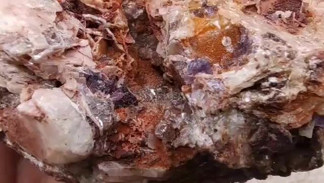 Video de 4 Piezas Fluorita con Calcita | Espécimen 2lbs