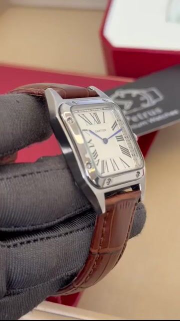 Video de Cartier Panthère 25mm - AÇO/MOSTRADOR BRANCO - COURO