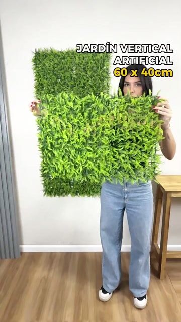 Video de Jardín Vertical 60x40cm Panel Tupido Helecho Artificial