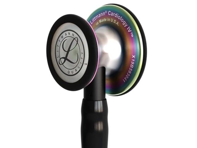 Vídeo de Estetoscópio 3M™ Littmann® Cardiology IV™ Black Rainbow - 6165