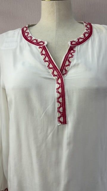 Video de Bata boho bordada Cod:3030