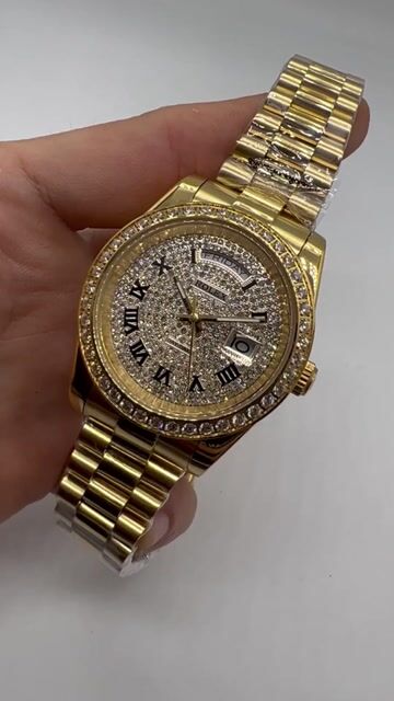 Video de Rolex Day-Date President 40mm - Bezel cravejado