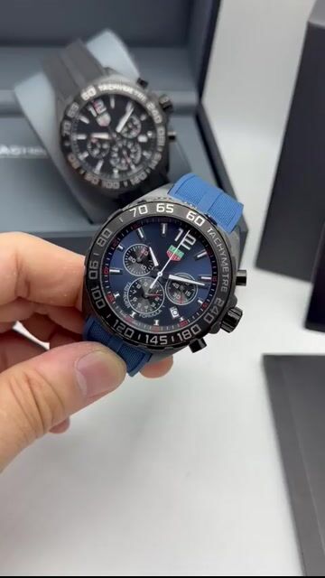 Video de TAG Heuer Fórmula 1 42mm - AÇO PRETO/MOSTRADOR AZUL - SILICONE
