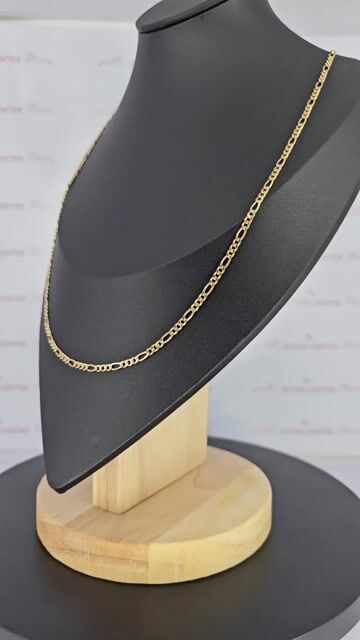 Video de Collar Oro 18k Amarillo Figaro 3x1 - 60 Cm - 7 Gr Ch - C2348