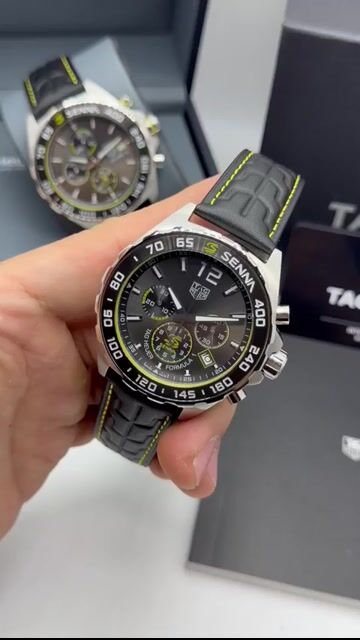 Video de TAG Heuer Senna 43mm - AÇO/MOSTRADOR PRETO - COURO