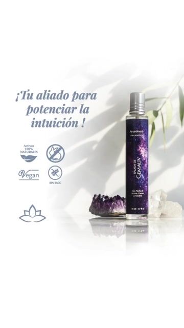 Video de Splash Gemaliv Ayurdeva´s con Elixires de Piedras Naturales Amatista, Cuarzo y Piedra de la Luna