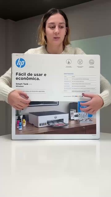 Video de Impresora Hp Smart Tank 210 Sistema Continuo Color Smart App Duplex 3D43A
