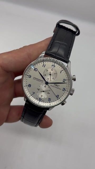 Video de IWC Chronograph 43mm - AÇO/MOSTRADOR BRANCO - COURO