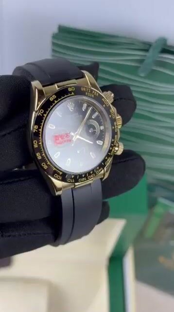 Video de Rolex Daytona 40mm - Mostrador preto/Luneta Preta