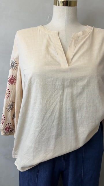 Video de Bata boho bordada Cod:50592