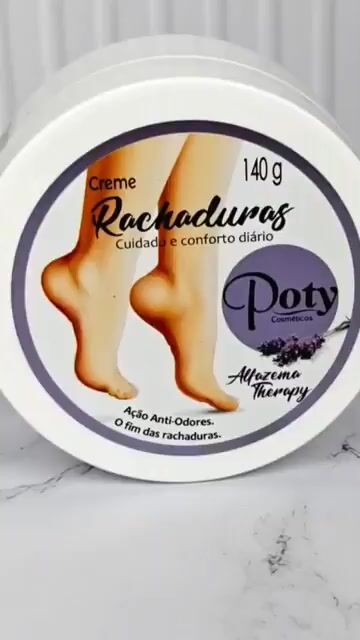 Vídeo de Creme para Rachaduras Alfazema Therapy 140g Poty Cosméticos