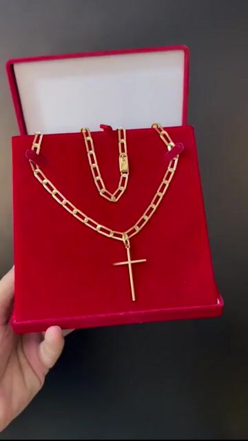 Video de Cordão e pingente laminado 4mm long