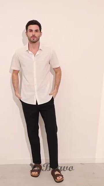 Video de Pantalón sastrero lino Viggo negro