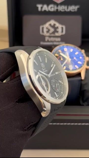 Video de TAG Heuer Grand Carrera Pendulum 47mm - AÇO/MOSTRADOR PRETO - SILICONE