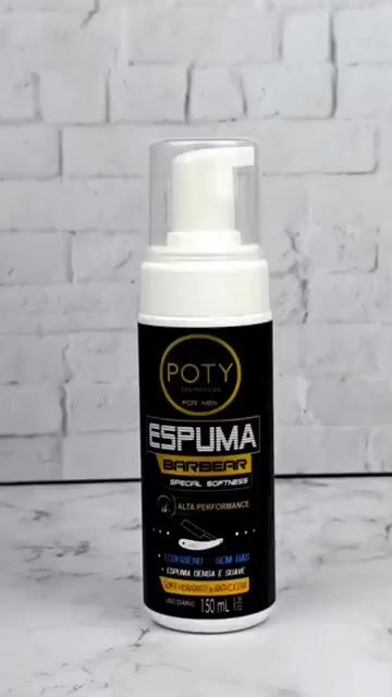 Vídeo de Espuma Barbear For Men 150 ml Poty Cosméticos
