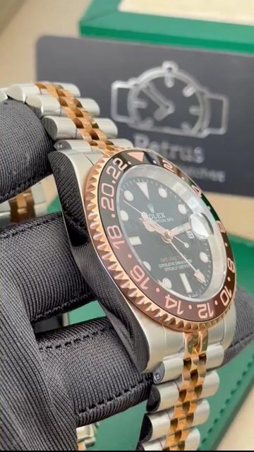 Video de GMT Master II 40mm - AÇO COM ROSE/MOSTRADOR PRETO