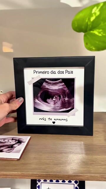 Video de Azulejo Decorativo Primeiro Dia dos Pais com Ultrassom - Presente para Pais de Primeira Viagem
