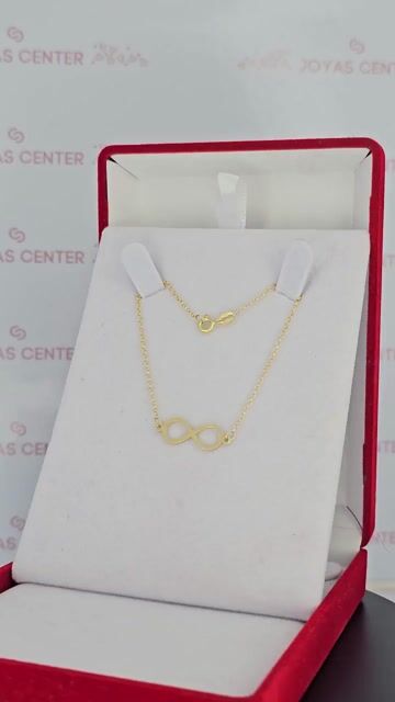 Video de Pulsera Oro 18k Mini Rolo Infinito 1.4 Gr 18 Cm Tb - C2376