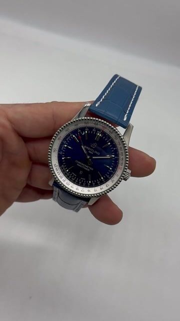 Video de Breitling Navitimer 42mm - AÇO/MOSTRADOR AZUL - COURO