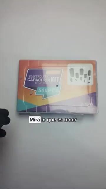Video de Kit 500 Capacitores Electroliticos 0.1uf 1000uf X 24 Valores