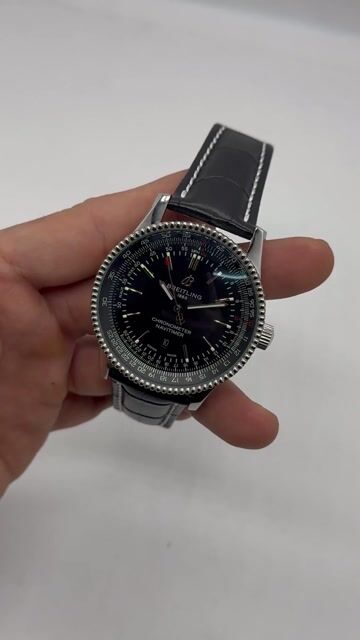 Video de Breitling Navitimer 42mm - AÇO/MOSTRADOR PRETO - COURO