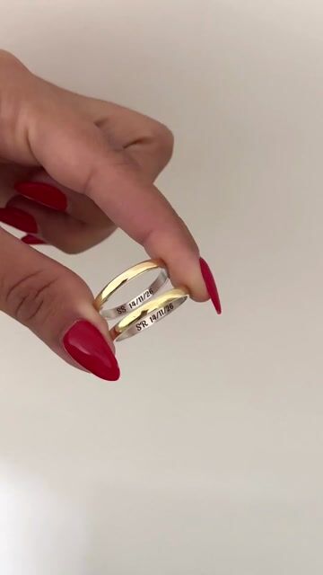 Video de Alianzas plata y duble de oro 18K - par