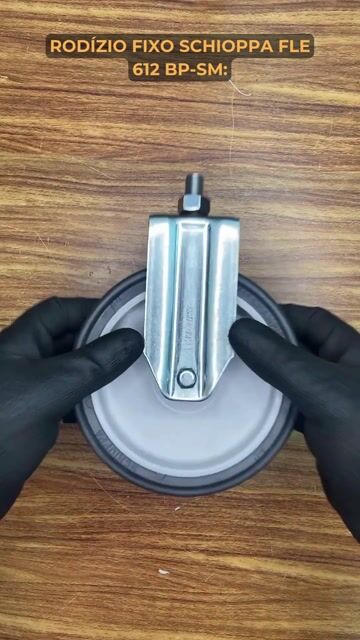 Vídeo de Rodízio Fixo 6" FLE 612 BP- SM 85KG - SCHIOPPA