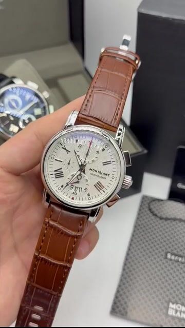 Video de Montblanc Chronograph 49mm - AÇO/MOSTRADOR BRANCO - COURO