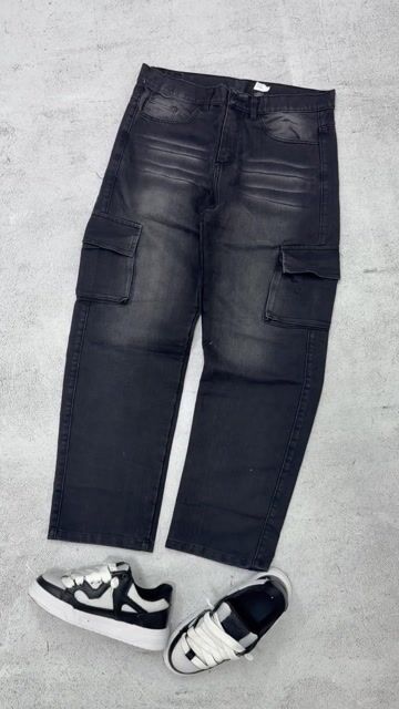 Video de Jean baggy cargo negro 07