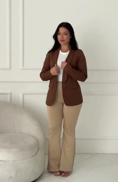 Vídeo de Blazer Verônica Alfaiataria Premium Slim