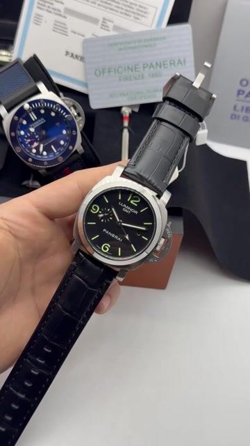 Video de Panerai Luminor GMT 47mm - AÇO/MOSTRADOR PRETO - COURO