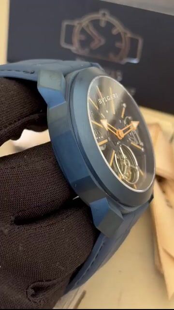 Video de Bvlgari Octo Roma Skeleton 44mm - AÇO AZUL/MOSTRADOR SKELETON - SILICONE