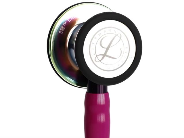 Vídeo de Estetoscópio 3M™ Littmann® Cardiology IV™ 6241 - Framboesa Rainbow