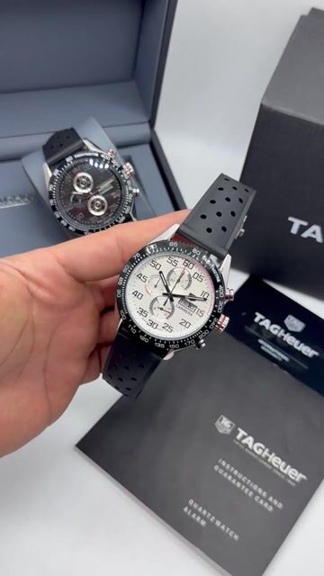 Video de TAG Heuer Carrera 44mm - AÇO/MOSTRADOR BRANCO - SILICONE