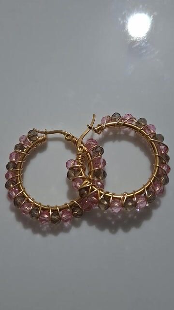 Video de Aros candonga argolla con cristales facetados
